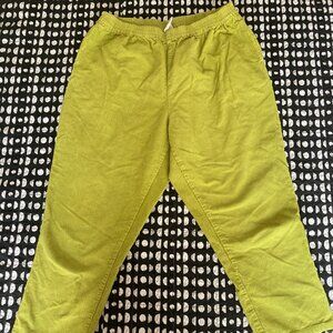 Lucy & Yak - sold out Billie Trousers, corduroy, Chartreuse, classic comfort
